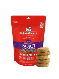 Absolutely Rabbit Freeze-Dried Raw Dinner Patties for Dogs 156 g
