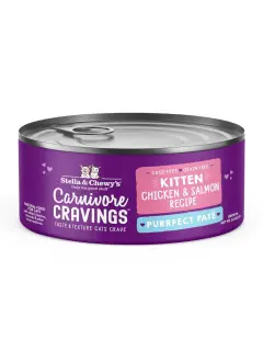 Carnivore Cravings Purrfect Paté 鸡肉三文鱼（幼猫）罐头 79 g（12罐装）