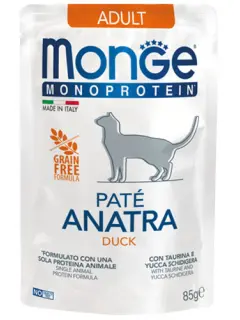 Monoprotein Adult Cat Paté Duck 85 g