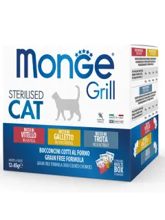 Grill Multipack Pouches Sterilised - Cockerel, Trout, Veal 12 x 85 g