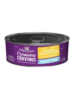 Carnivore Cravings Purrfect Paté Chicken & Chicken Liver Cans 79 g (Pack of 12)