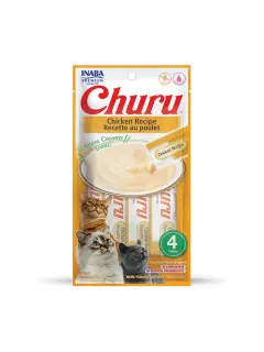 Churu Chicken Puree Cat Treats 4 Tubes 56 g