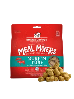 Surf 'N Turf Meal Mixers, mélange cru lyophilisé pour chiens 99 g