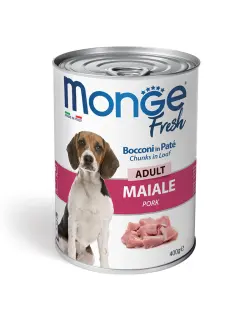 Fresh Adult Dog Chunks in Loaf with Pork 400 g