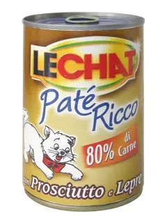 LeChat Adult Paté Ricco with Ham and Hare 400 g