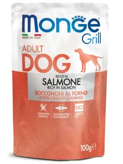 Grill Adult Dog Chunkies rich in Salmon 100 g