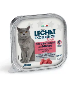 LeChat Excellence Fresh Adult Paté and Chunkies with Beef 100 g