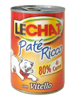 LeChat Adult Paté Ricco with Veal 400 g