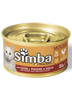 Simba Cat Mousse with Heart and Chicken Livers 85 g