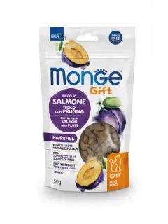 Gift Hairball Adult rich in Fresh Salmon with Plum Meat Minis 50 g