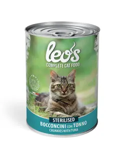 Leo's Sterilised Cat Chunkies au thon 415 g