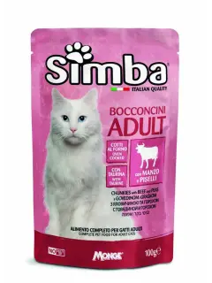 Simba Adult Cat Chunkies with Beef and Peas 100 g