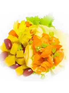 Smoked salmon sweet potatoes