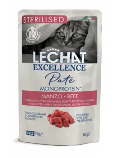 LeChat Sterilised Paté Monoprotein Beef 85 g