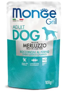 Grill Adult Dog Chunkies rich in Codfish 100 g