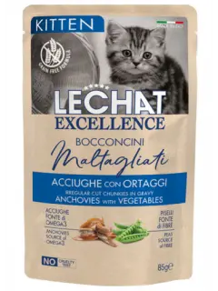 LeChat Kitten Chunkies Anchovies with Vegetables 85 g