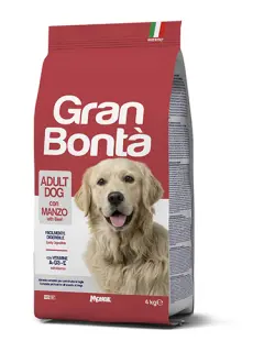 Gran Bontà All Breeds Adult Dog Kibbles with Beef 4 kg