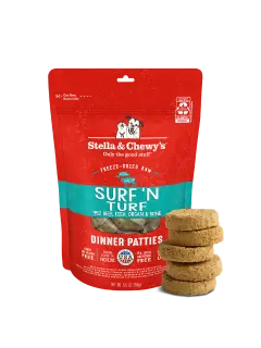 Surf 'N Turf Freeze-Dried Raw Dinner Patties 156 g