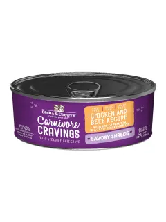 Carnivore Cravings Savory Shreds Chicken & Beef Cans 79 g (Pack of 12)
