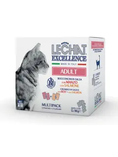 Multipack Pouches Adult - Beef and Salmon 12 x 100 g
