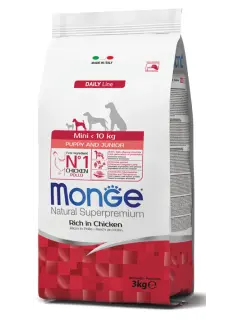 Natural Superpremium Mini Puppy et Junior Riche en Poulet 3 kg
