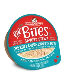 Lil' Bites Savory Stews Chicken & Salmon Dinner in Broth Cups 77 g (Упаковка 12 шт.)