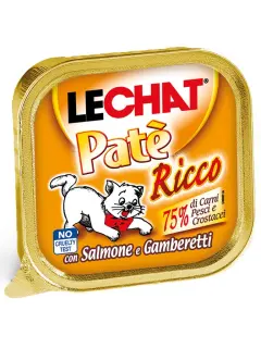 LeChat Adult Paté Ricco with Salmon and Shrimps 100 g