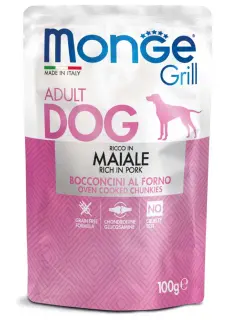 Grill Adult Dog Chunkies rich in Pork 100 g