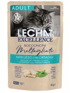 LeChat Adult Chunkies Codfish with Vegetables 85 g