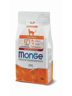 Natural Superpremium Monoprotein Sterilised Cat Duck 1.5 kg
