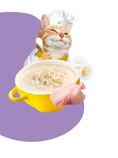 CREAMY BROTHS with Chicken & Calamari