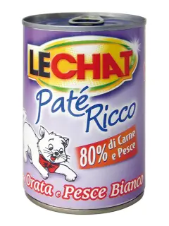 LeChat Adult Paté Ricco with Dory and Ocean Fish 400 g