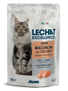 LeChat Excellence Chunkies au saumon pour chats adultes de 12 mois et plus 100 g
