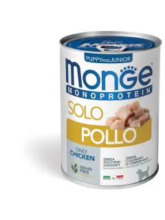 单蛋白湿粮罐头 Monoprotein Pate Only Chicken Puppy and Junior 400 g