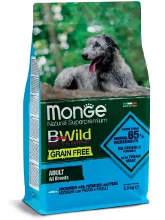 Natural Superpremium Grain Free All Breeds Adult Anchovies with Potatoes and Peas 2.5 kg