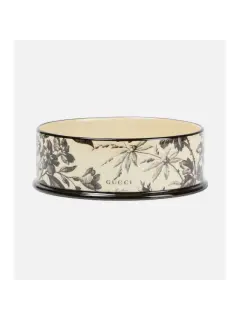 Herbarium Porcelain Dog Bowl