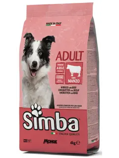 Simba Adult Dog Kibbles with Beef 4 kg