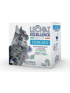 LeChat Excellence Multipack Pouches Sterilised - Duck and Rabbit 12 x 100 g