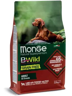 Natural Superpremium Grain Free All Breeds Adult Lamb with Potatoes and Peas 2.5 kg