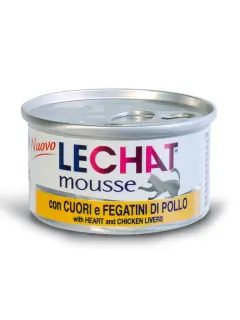 LeChat Natural Mousse with Heart and Chicken Livers 85 g