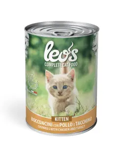 Monge Leo's Kitten Chunkies with Chicken and Turkey 415 g