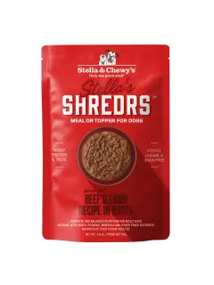Stella's Shredrs Receta de Vacuno y Cordero en Caldo Bolsitas 79 g (Pack de 12)