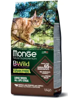 BWild Grain Free Large Breed All Life Stage Cat Buffalo with Potatoes and Lentils 1.5 kg