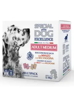 Special Dog Excellence Multipack Pouches Adult Medium - Beef and Wild Game 12 x 100 g