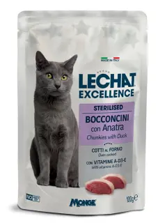 LeChat Excellence Sterilised Chunkies with Duck 100 g