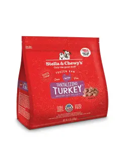 Tantalizing Turkey Bouchées de repas cru surgelées 1.8 kg