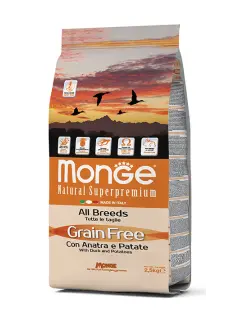 Grain Free with Duck and Potatoes All Breeds 2,5 kg