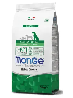 Natural Superpremium Maxi Puppy et Junior Riche en Poulet 3 kg