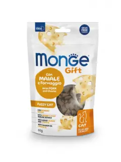 Gift Fussy Cat Adult with Pork and Cheese Filled and Crunchy 60 g