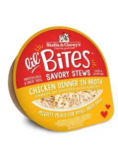 Lil' Bites Savory Stews Chicken Dinner in Broth 犬用 77 g (12個パック)